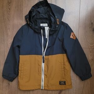 H&M Kids Colorblock Raincoat - Black and Brown